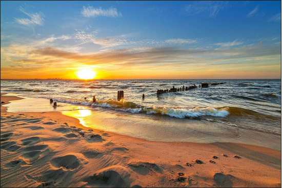 Fototapeta Plaża Zachód Słońca 90 x 135 /67409658