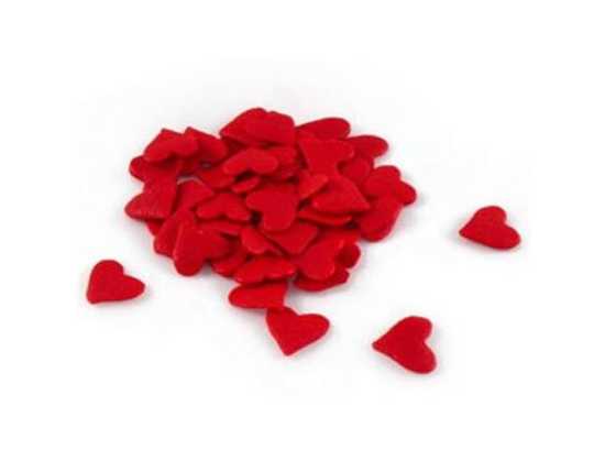 Red heart shape cake sprinkles for cake decoration small size for sale online