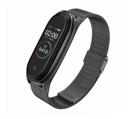 Bransoleta Xiaomi Mi Band 5 mediolańska stal (czarna)