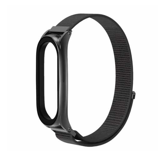 Pasek Xiaomi Mi Band 5 Nylonowy opaska (czarny)