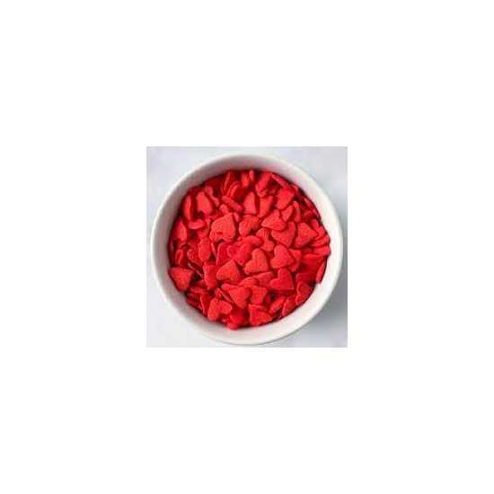 Red heart shape cake sprinkles for cake decoration small size for sale online