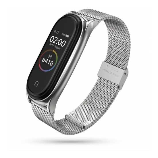 Bransoleta Xiaomi Mi Band 5 mediolańska stal (srebrna)