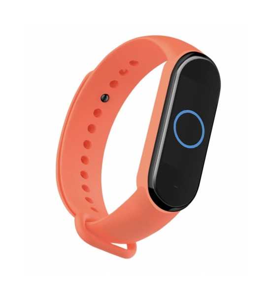 Pasek Xiaomi Mi Band 5 silikon opaska pomarańczowy bransoleta